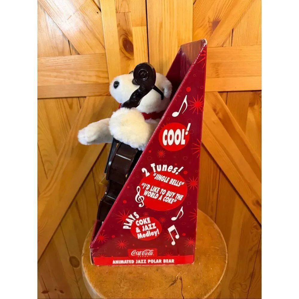 Vintage Coca-Cola Animated Jazz Polar Bear 14” READ DESCRIPTION (6571)